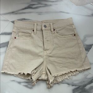 Old Navy Women's Beige Jean Shorts